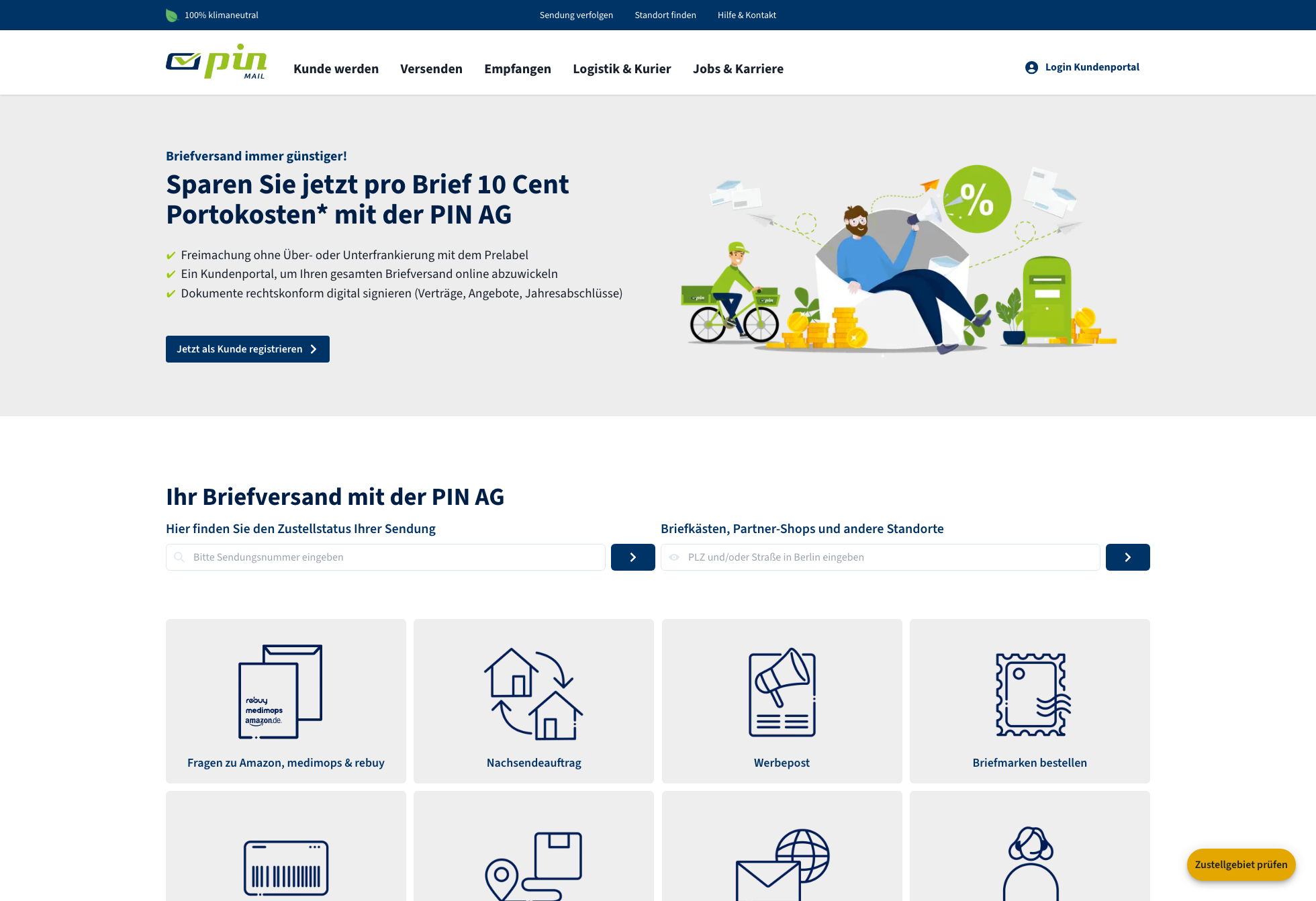 PIN AG Customer Portal